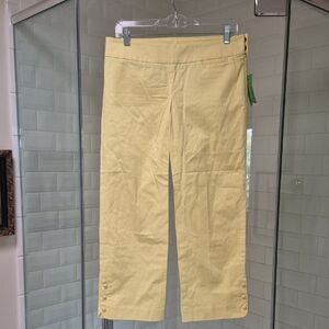 NWT Lily Pulitzer Lemon Sorbet Kristin Capri Sz 6 Retail $158